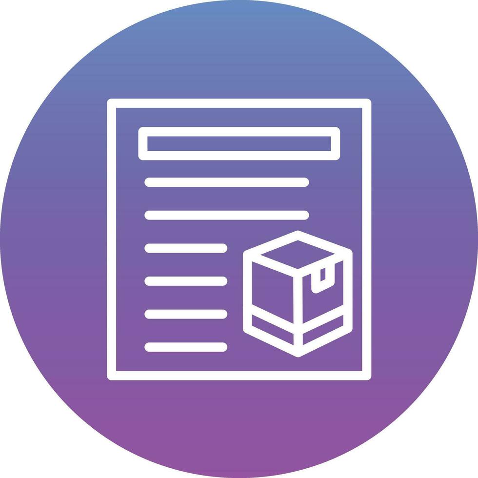 Delivery Note Vector Icon