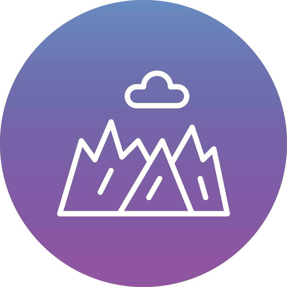 Wild Mountain Vector Icon