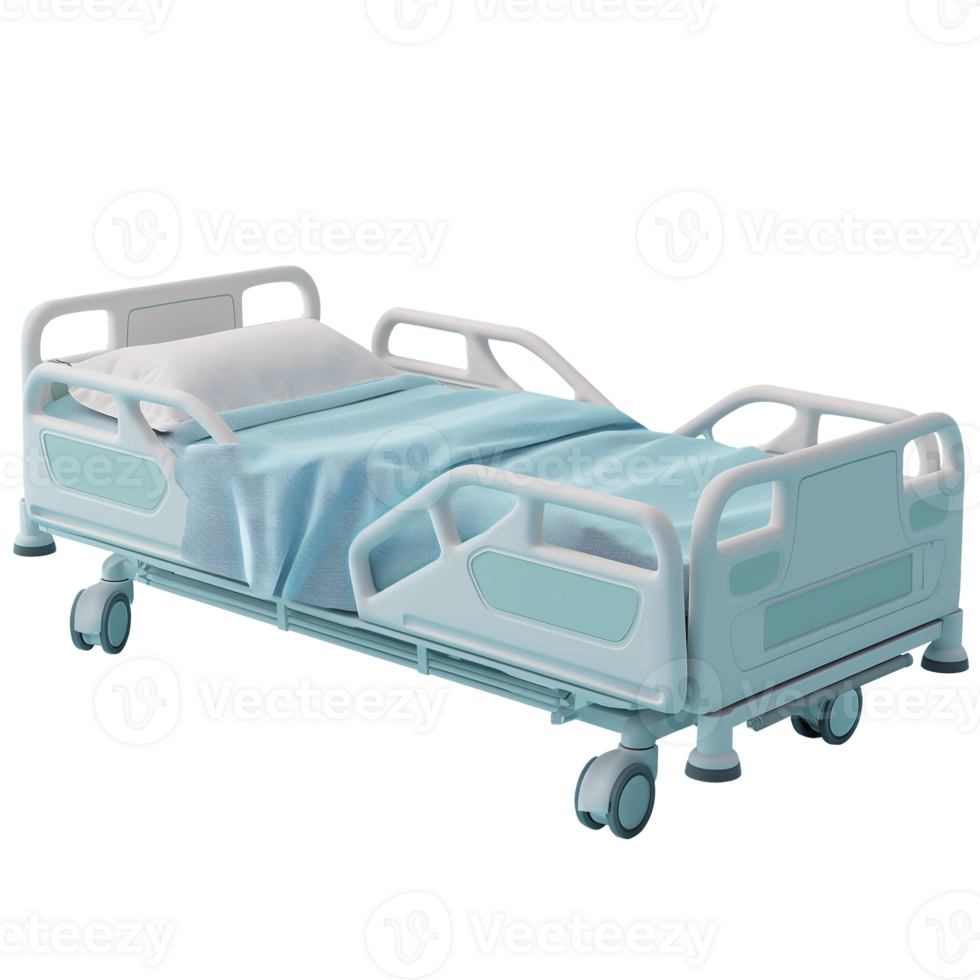 AI generated Hospital patient mattress, 3d design. Suitable for design elements, health and business png