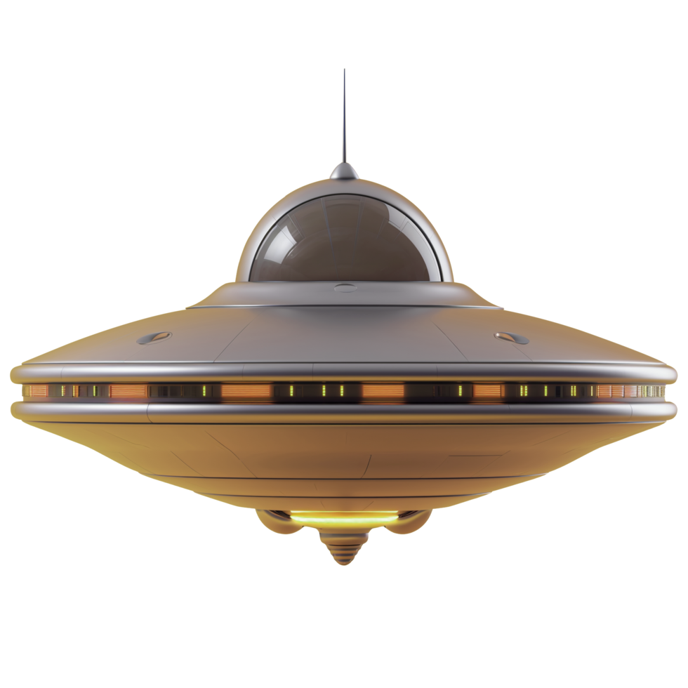 ai genererad modern ufo. lämplig för design element, vetenskap och utbildning png