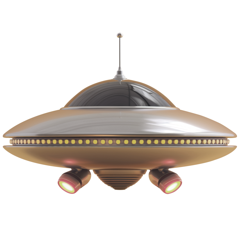 AI generated Modern Ufo. Suitable for design elements, Science and education png