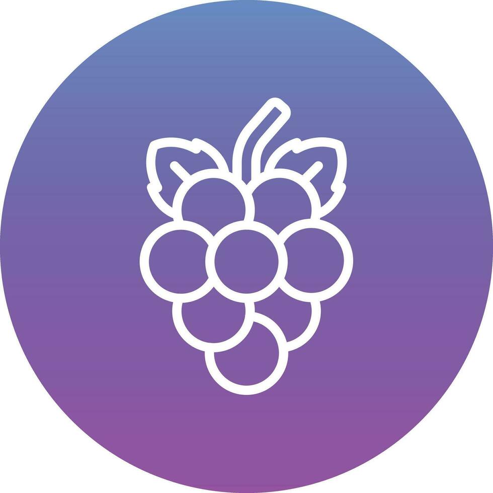 icono de vector de uvas