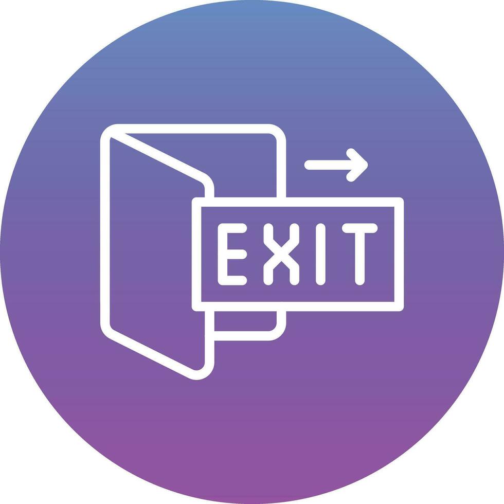 Fire Exit Vector Icon