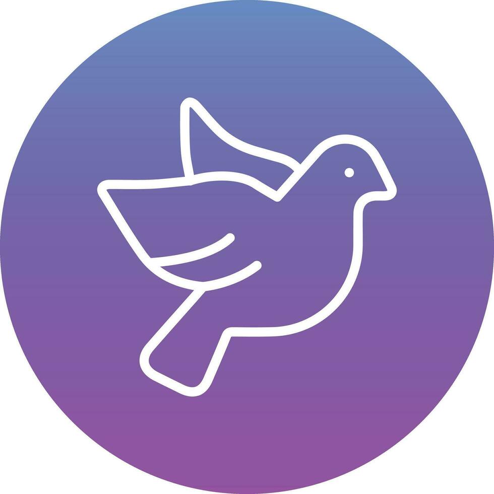 Dove with Heart Vector Icon