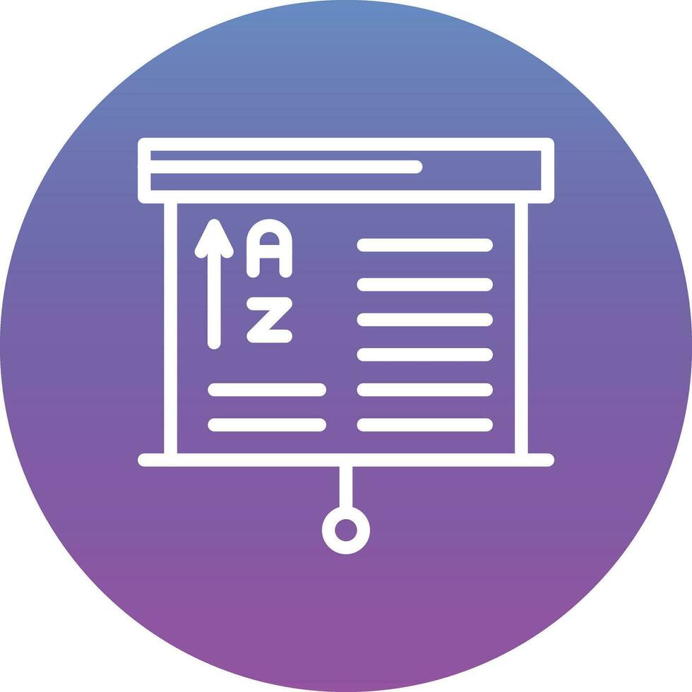 From A to Z Vector Icon