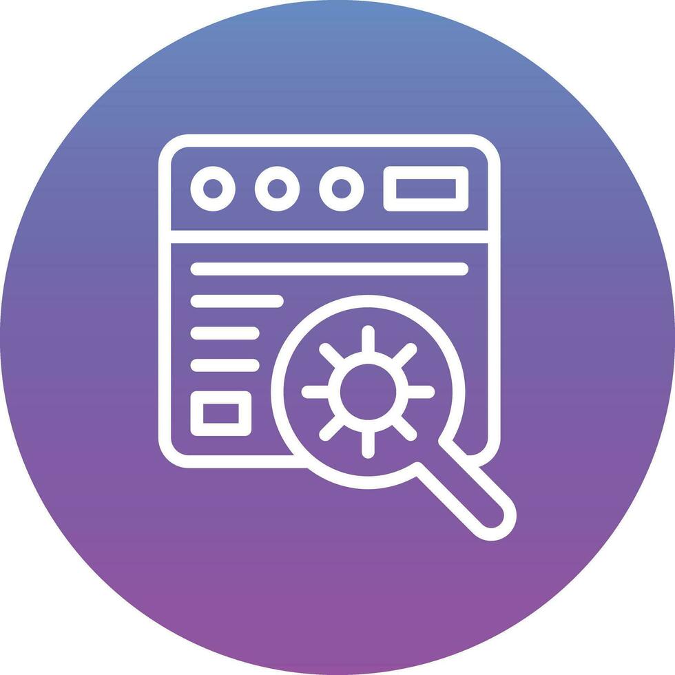 Website Bug Vector Icon