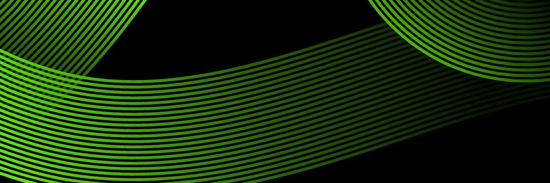 abstract elegant green background with glowing lines vector