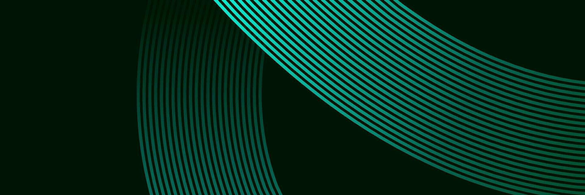 abstract elegant green aqua background with glowing lines vector