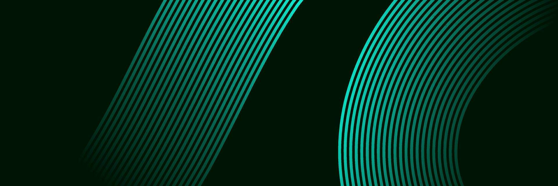 abstract elegant green aqua background with glowing lines vector