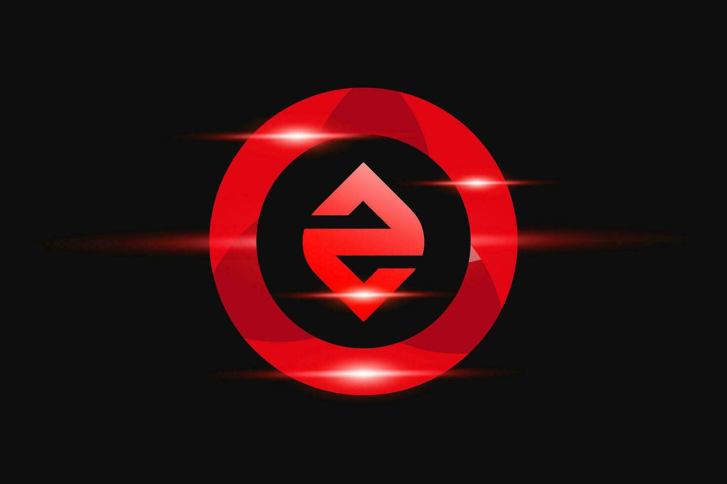Z Red logo Design. Vector logo design for business.
