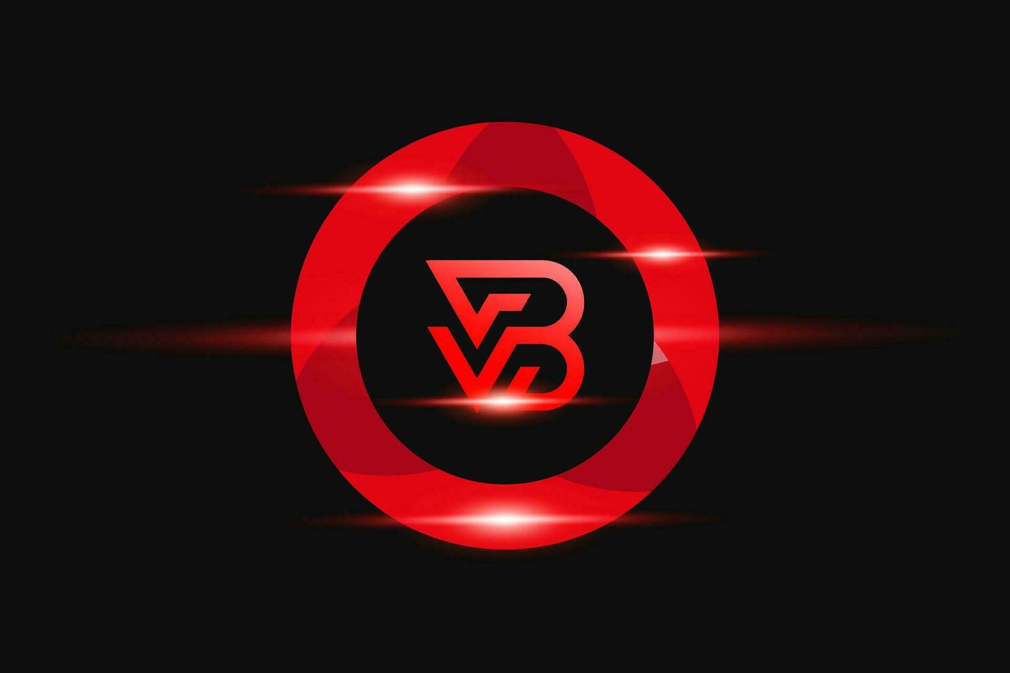 bv rojo logo diseño. vector logo diseño para negocio.