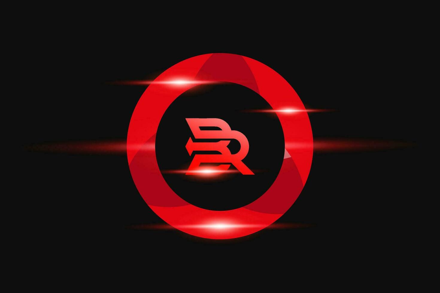 br rojo logo diseño. vector logo diseño para negocio.