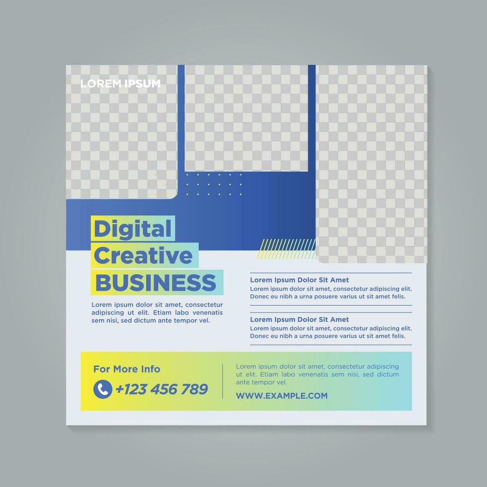 Corporate social media banner template vector