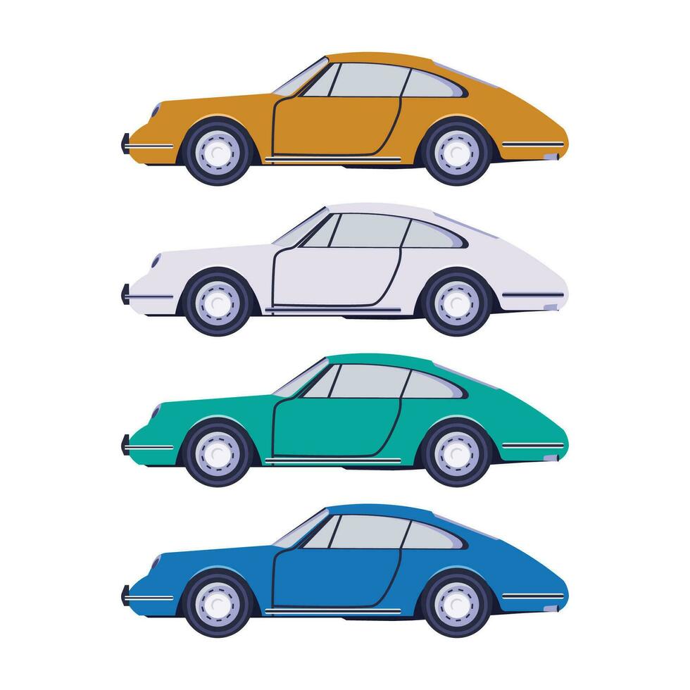 Flat design illustration car vector