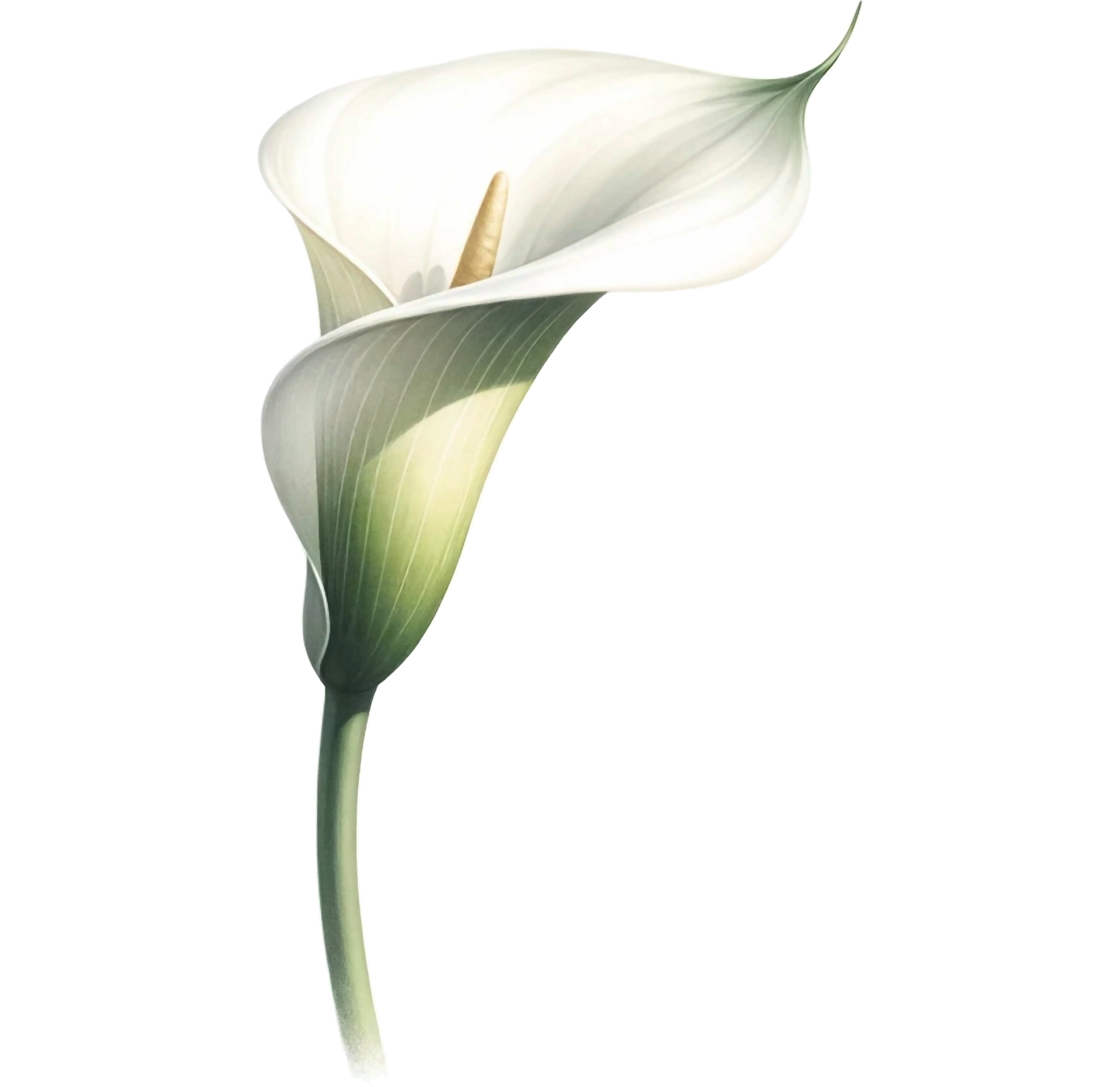 AI Generated Watercolor Calla Lily Flower Png Transparent Background Ai Generated Watercolor Calla Lily Flower Transparent Background Generative Ai Free Free Png