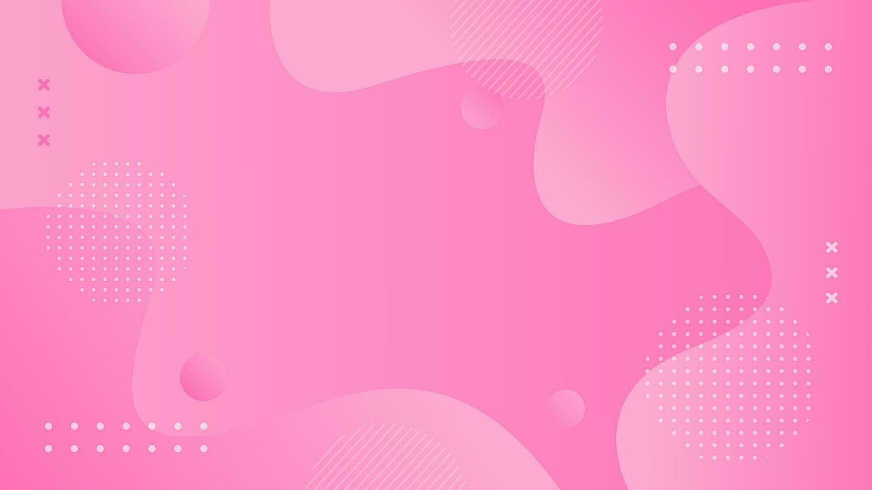 Pink abstract vector background. Wavy and fluid geometric elements. Dynamic shape composition. Suitable for wallpapers, banners, events, templates, pages, and others