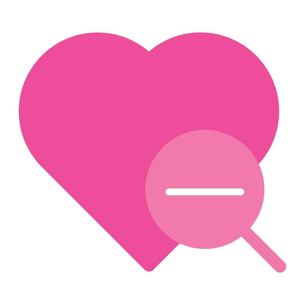 flat style love icon for valentine day isolated on white background vector