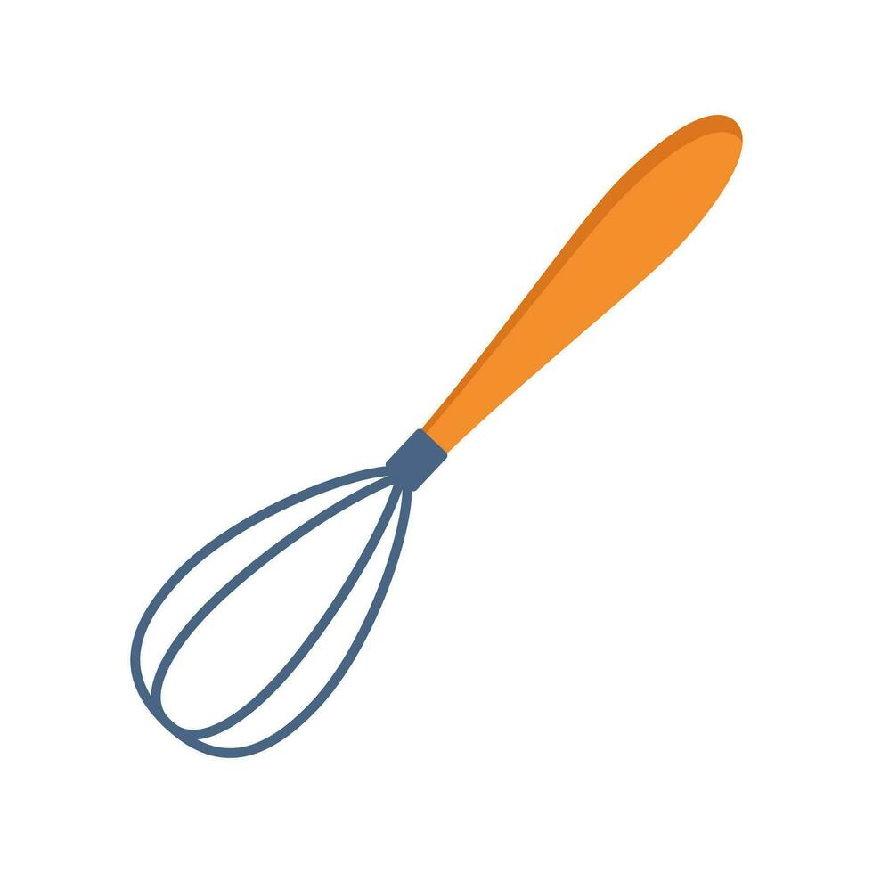 Whisk. Mixing and whisking cooking equipment. Vector illustration.