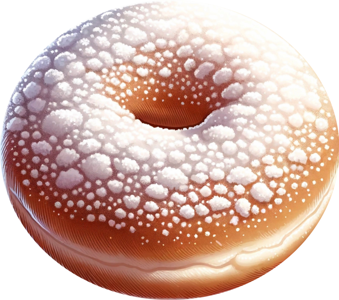 AI generated Doughnut Chocolate glaze Cream on transparent background. AI Generated free PNG