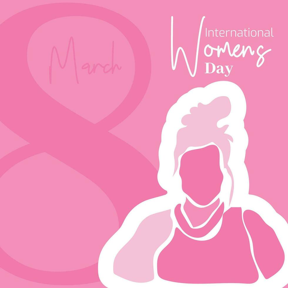 Vector flat design international womens day illustration