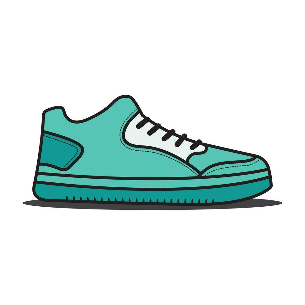 Concept of shoes, sneakers 2023 in vector form. suitable for all women or men