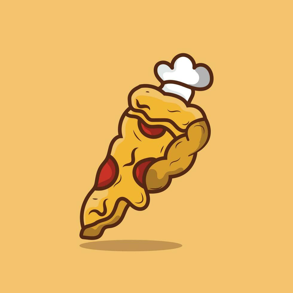 pizza vector illustration with quarter pizza concept, cartoon style, illustration. suitable for web, t-shirt design, cartoon. pizza vectors