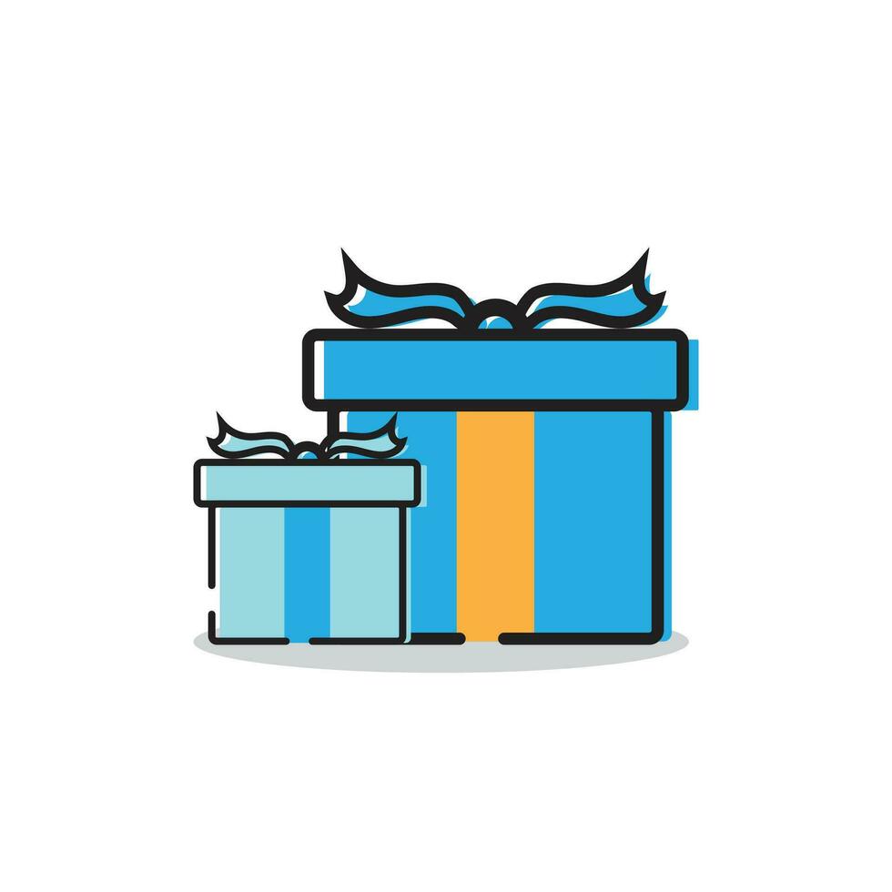 rojo regalo sorpresa caja, adecuado para cumpleaños regalo, especial paquete, regalo, magia caja, estilo icono vector ilustración