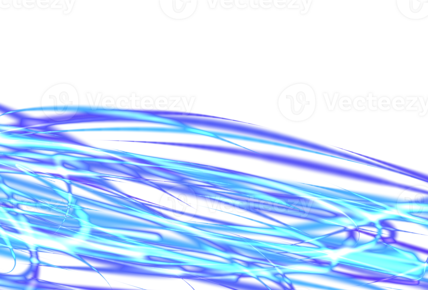Pattern of blue neon lines png