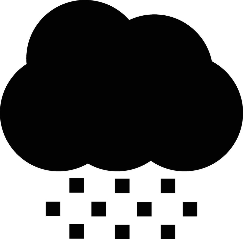 Rounded filled Snowy Icon vector