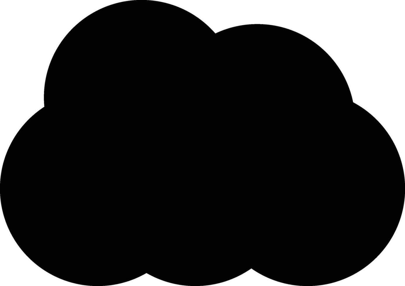 Rounded filled Cloudy Icon vector