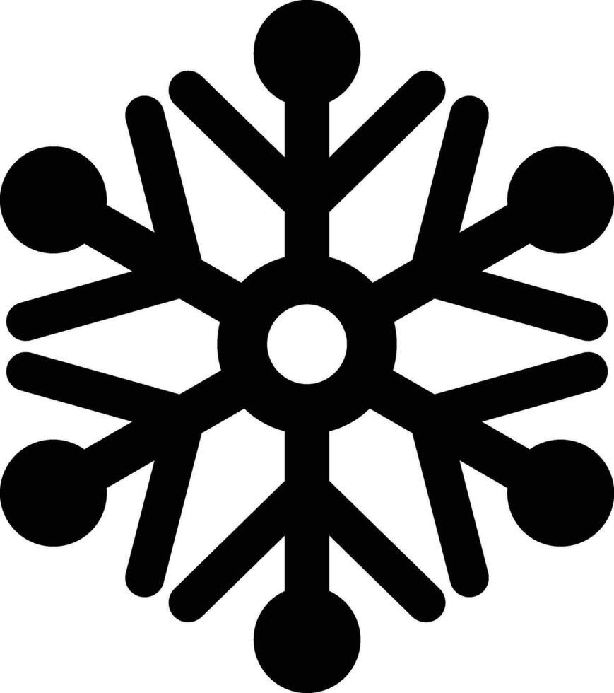 Rounded filled Snow Icon vector