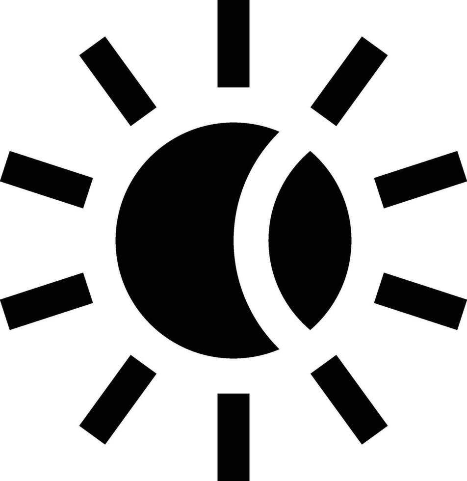 Rounded filled Eclipse Icon vector