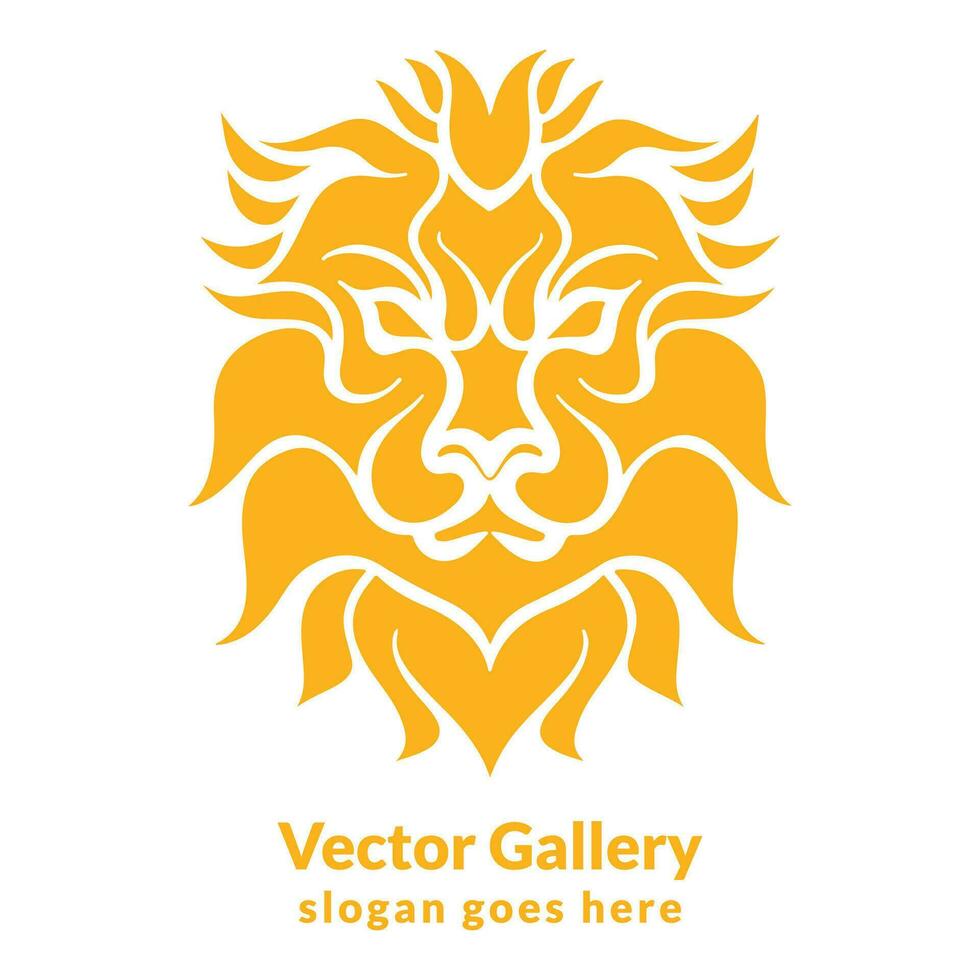gratis vector plano chino nuevo año león danza ilustración y león cara logo