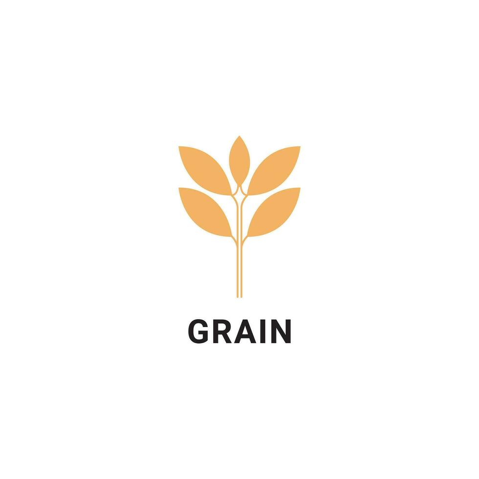 dark yellow color grain simple vector icon design