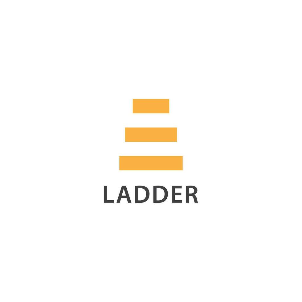 simple ladder logo vector