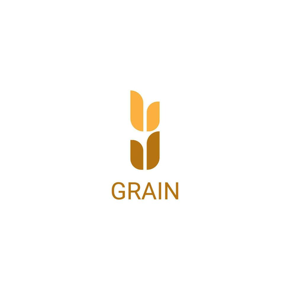 grano logo diseño sencillo logo icono vector