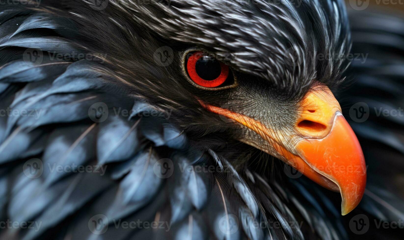 AI generated Close up of golden eagle's eye. Selective focus on the eye. photo