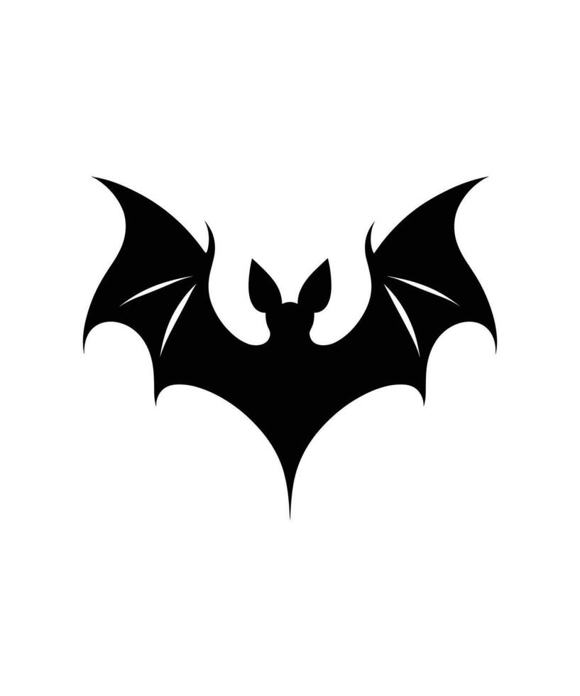 BAT SILHOUETTE VECTOR DESIGN ILLUSTRATION.