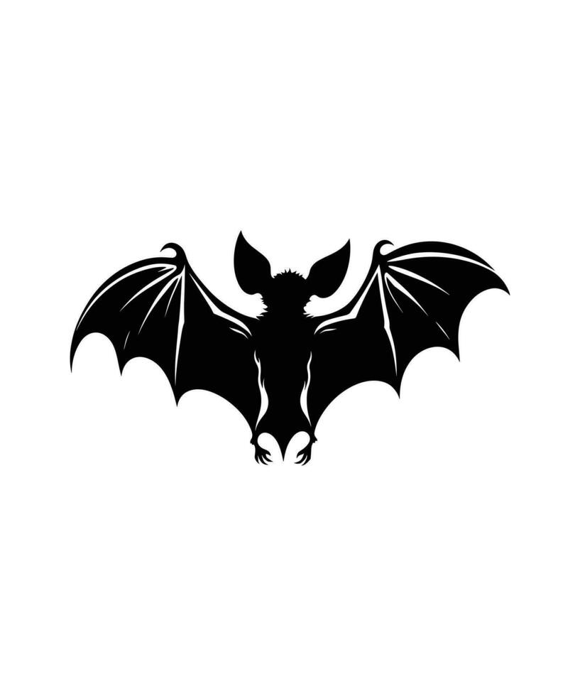 BAT SILHOUETTE VECTOR DESIGN ILLUSTRATION.