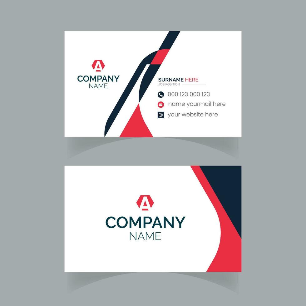 Stylish Creative Modern Business Card Design vector