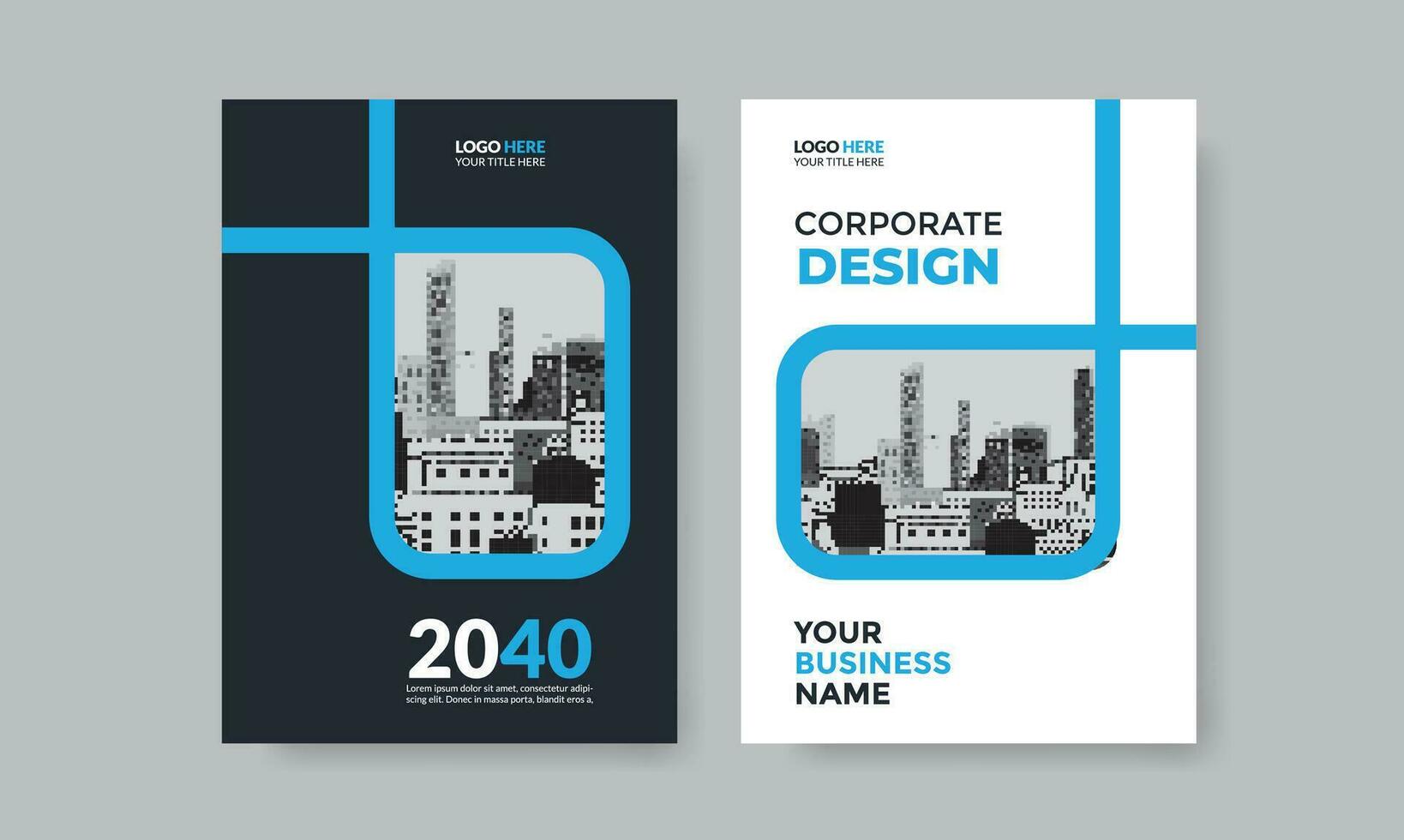 Corporate Cover Design Template in A4 size, annual report, poster, Corporate Presentation, magazine cover, vector cover design template