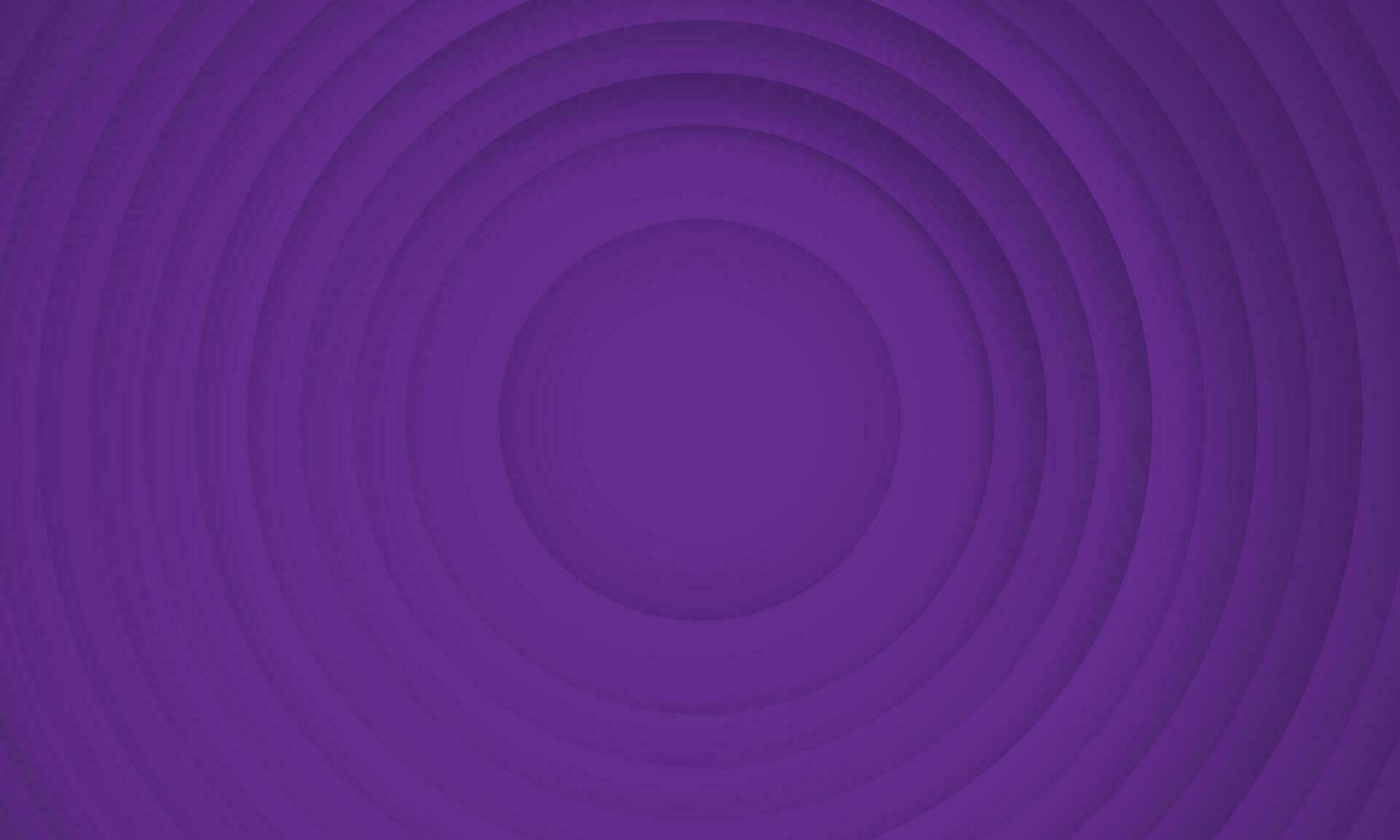 Abstract circle layers texture on purple background with shadow. vector