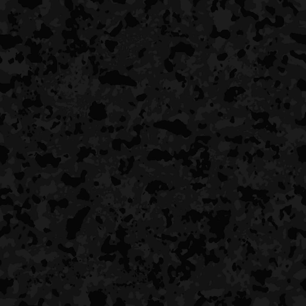 Black camouflage pattern seamless vector background.