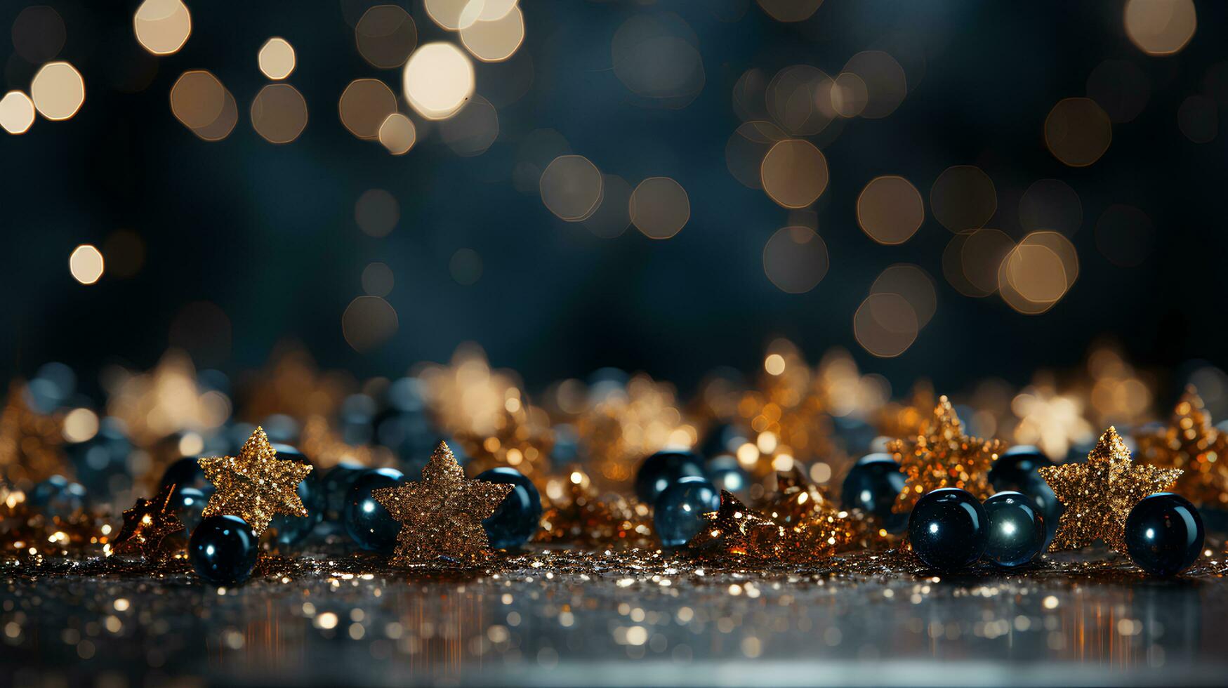 AI generated captivating bokeh background with snow flake AI Generative photo