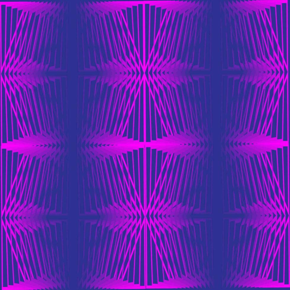 Vector seamless abstract pattern in the form of thin lines of pink color on a blue background