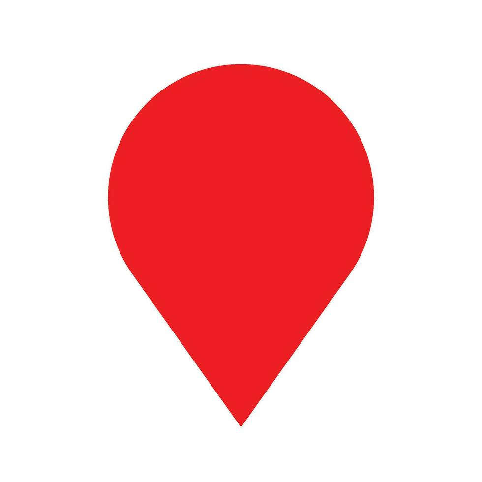 map pin icon for graphic and web design vector