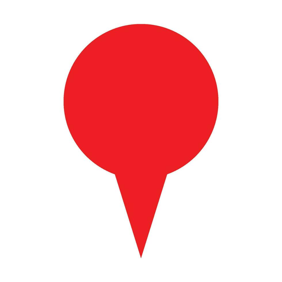 map pin icon for graphic and web design vector
