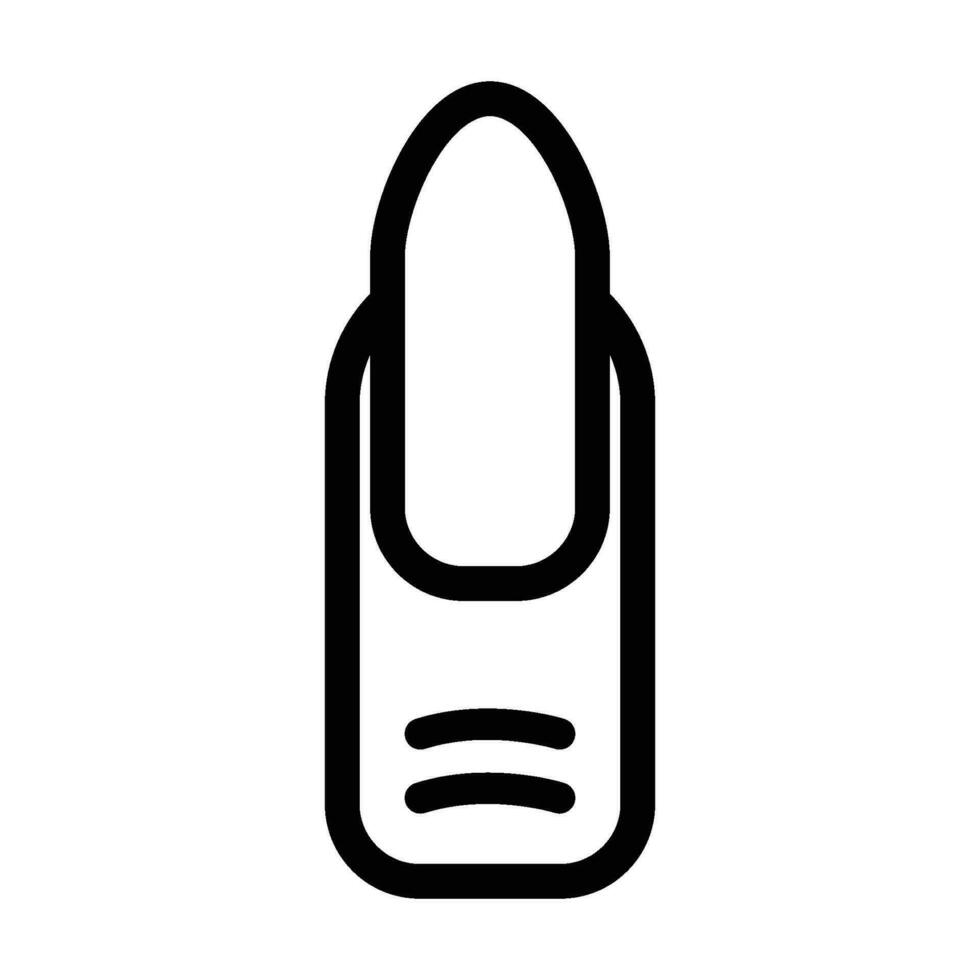 fingernail icon for graphic and web design vector