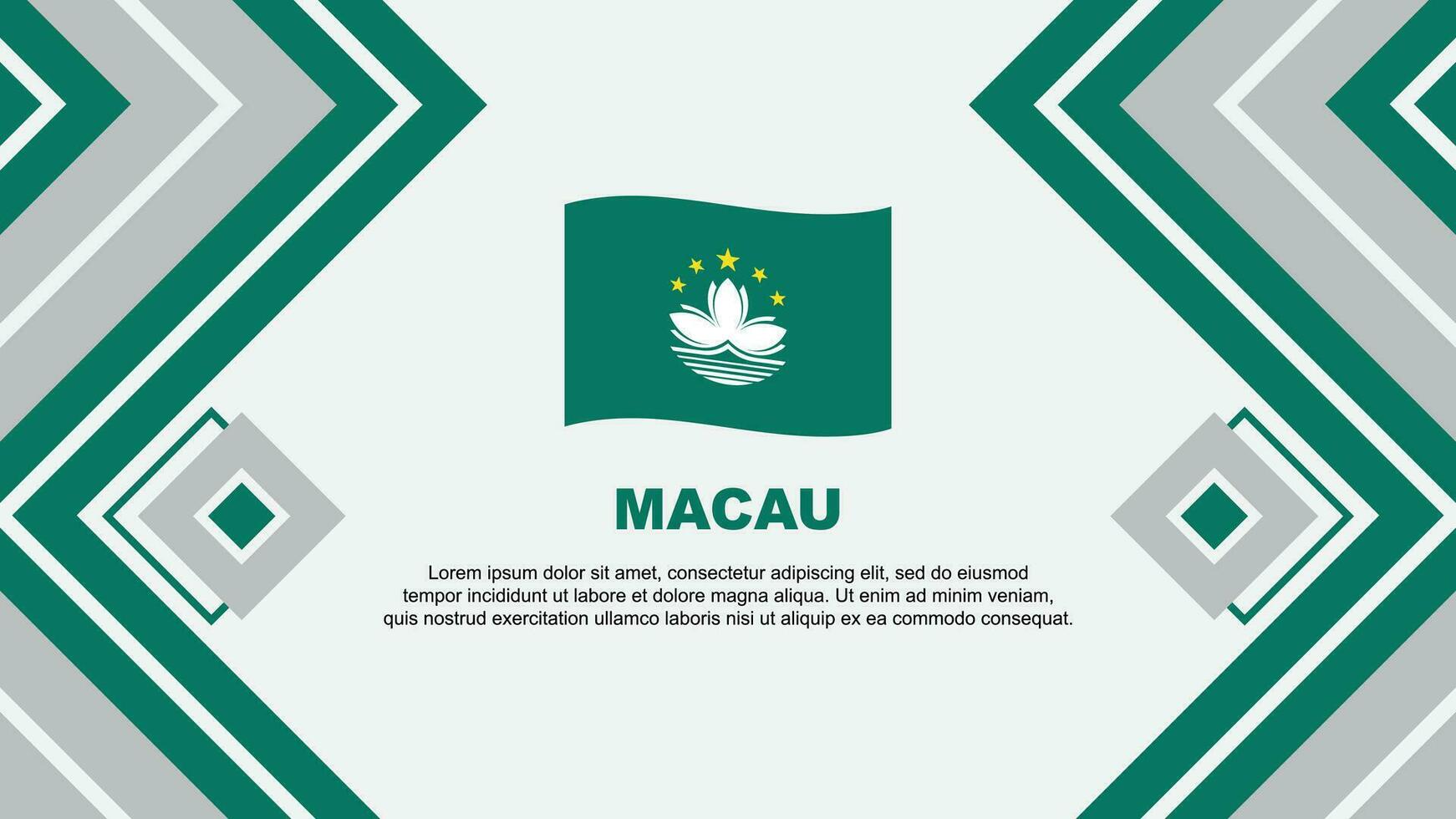 Macau Flag Abstract Background Design Template. Macau Independence Day Banner Wallpaper Vector Illustration. Macau Design