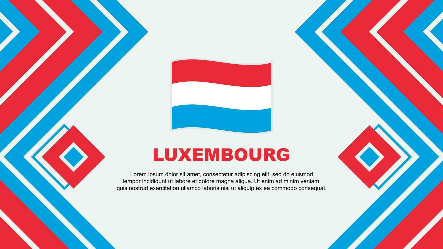 Luxembourg Flag Abstract Background Design Template. Luxembourg Independence Day Banner Wallpaper Vector Illustration. Luxembourg Design